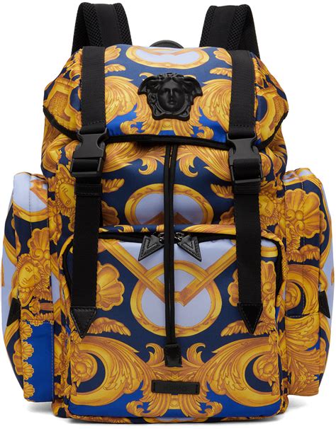 versace gold backpack